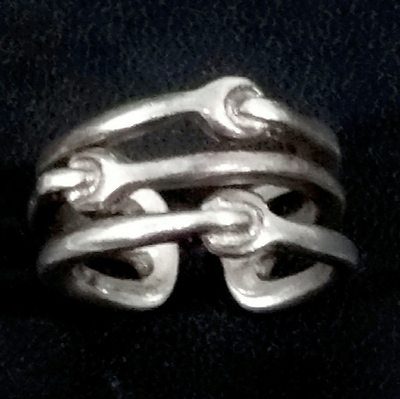 Vintage Ralph Lauren Sterling Silver Ring- Size 5 Adjustable - Picture 5 of 7